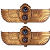 82.6451 Rare Pair of Tiffany Cast Bronze Egyptian Revival Wall Plaques